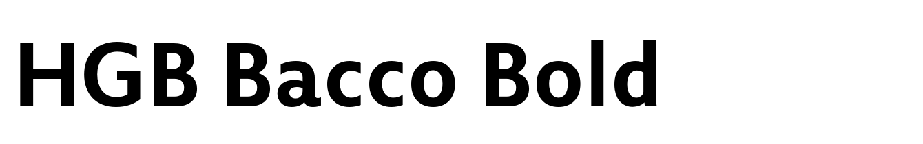 HGB Bacco Bold